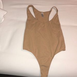 American Apparel Tops - American Apparel Nude Thong Body suit American Apparel Tops - American Apparel Nude Thong Body suit